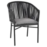 Set mobilă terasă Hecht Bergamo Set Aluminiu/ Lemn/ Textil/ Black photo 3