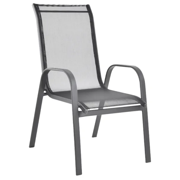 Set mobilă terasă Hecht Ekonomy Set 6 Aluminiu/ Sticlă/ Textil/ Gray photo 2