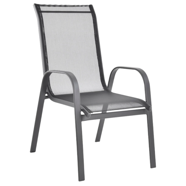 Set mobilă terasă Hecht Ekonomy Set 6 Aluminiu/ Sticlă/ Textil/ Gray photo 2