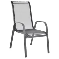 Set mobilă terasă Hecht Ekonomy Set 4 Aluminiu/ Sticlă/ Textil/ Gray photo 3