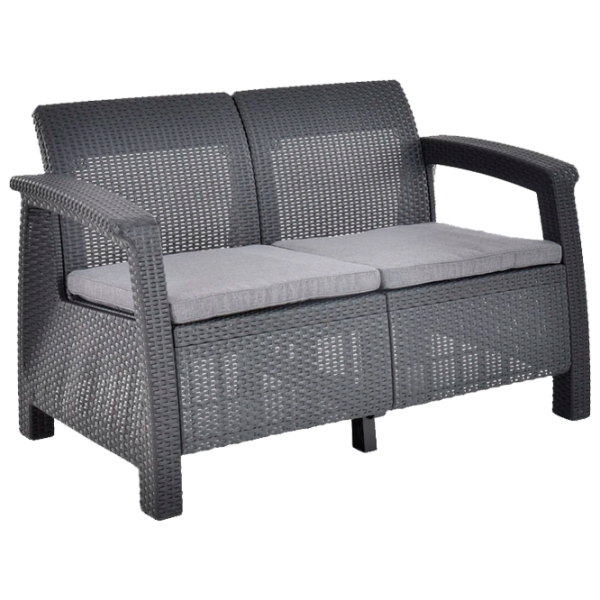 Set mobilă terasă Hecht Sierra Maxi Ratan artificial/ Gray photo 2