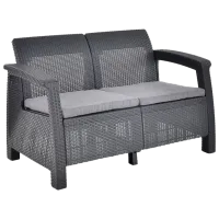 Set mobilă terasă Hecht Sierra Maxi Ratan artificial/ Gray photo 2