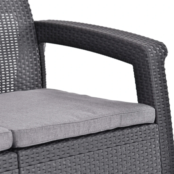 Set mobilă terasă Hecht Sierra Maxi Ratan artificial/ Gray photo 6