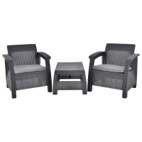 Set mobilă terasă Hecht Sierra Ratan artificial/ Gray photo 2