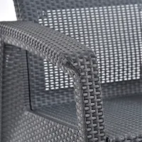Set mobilă terasă Hecht Sierra Ratan artificial/ Gray photo 5