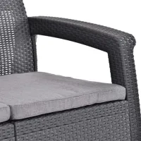 Set mobilă terasă Hecht Sierra Ratan artificial/ Gray photo 6