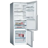 Frigider Bosch KGF56PIDP cu congelator jos 483 l / 193 cm / Inox photo 2