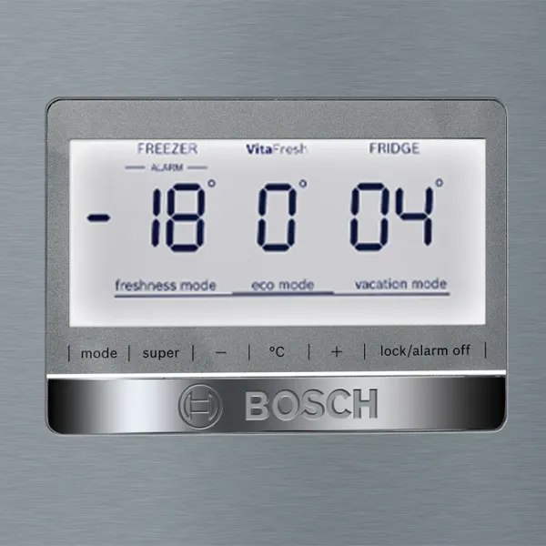 Frigider Bosch KGF56PIDP cu congelator jos 483 l / 193 cm / Inox photo 3