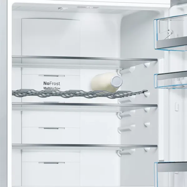 Frigider Bosch KGF56PIDP cu congelator jos 483 l / 193 cm / Inox photo 4
