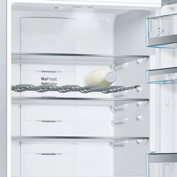 Frigider Bosch KGF56PIDP cu congelator jos 483 l / 193 cm / Inox photo 4