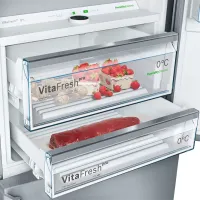 Frigider Bosch KGF56PIDP cu congelator jos 483 l / 193 cm / Inox photo 5