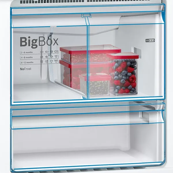Frigider Bosch KGF56PIDP cu congelator jos 483 l / 193 cm / Inox photo 6