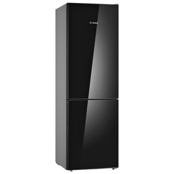 Frigider Bosch KGV36VBEAS cu congelator jos 308 l / 186 cm / Black photo 2