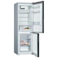 Frigider Bosch KGV36VBEAS cu congelator jos 308 l / 186 cm / Black photo 3