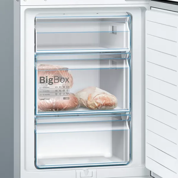 Frigider Bosch KGV36VBEAS cu congelator jos 308 l / 186 cm / Black photo 6