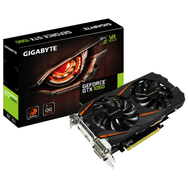 Видеокарта Gigabyte GeForce GTX 1060 WINDFORCE OC PCI Express x16 3.0 / 6 ГБ photo 6 Видеокарта Gigabyte GeForce GTX 1060 WINDFORCE OC PCI Express x16 3.0 / 6 ГБ photo 6