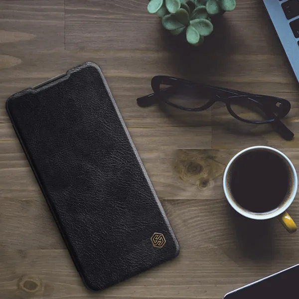 Husă pentru smartphone Xiaomi Redmi Note 11 Pro Nillkin/ Flip Cover/ Piele/ Black photo 3