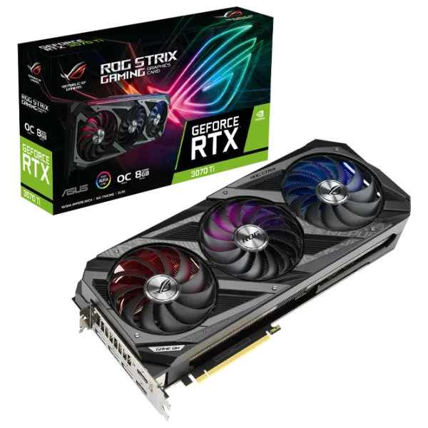 Placă video Asus GeForce RTX 3070 Ti ROG Strix Gaming OC PCI Express x16 4.0 / 8 GB photo 7 Placă video Asus GeForce RTX 3070 Ti ROG Strix Gaming OC PCI Express x16 4.0 / 8 GB photo 7