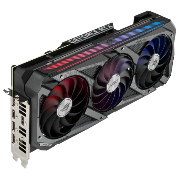 Видеокарта Asus GeForce RTX 3070 LHR ROG Strix Gaming OC V2 PCI Express x16 4.0 / 8 ГБ photo 3 Видеокарта Asus GeForce RTX 3070 LHR ROG Strix Gaming OC V2 PCI Express x16 4.0 / 8 ГБ photo 3