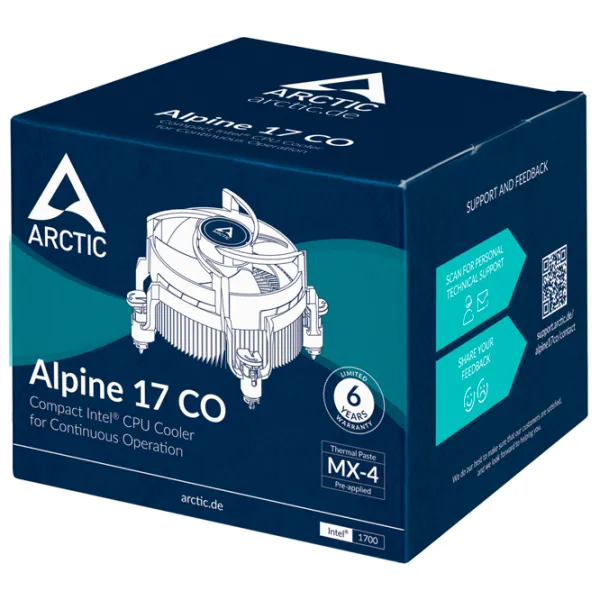 Cooler Arctic Alpine 17 CO Hidrodinamic/ 2700 rpm photo 6