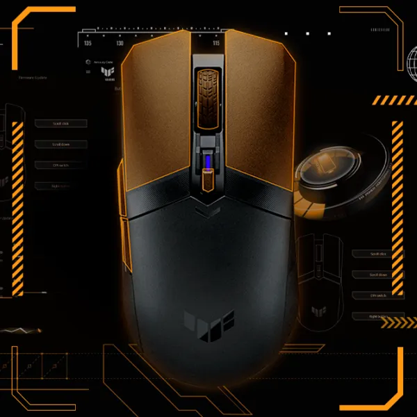 Mouse Asus TUF Gaming M4 Wireless Bluetooth/ Black photo 6