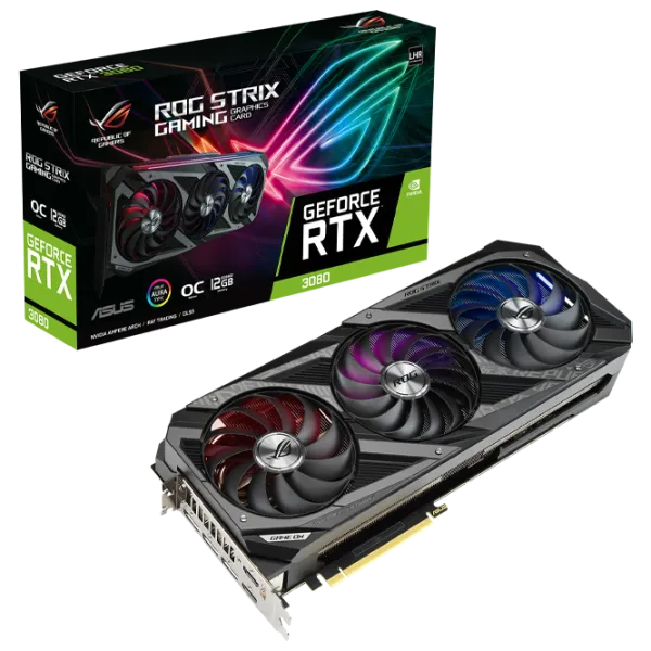 Видеокарта Asus RTX 3080 ROG Strix Gaming OC PCI Express x16 4.0 / 12 ГБ photo 7 Видеокарта Asus RTX 3080 ROG Strix Gaming OC PCI Express x16 4.0 / 12 ГБ photo 7