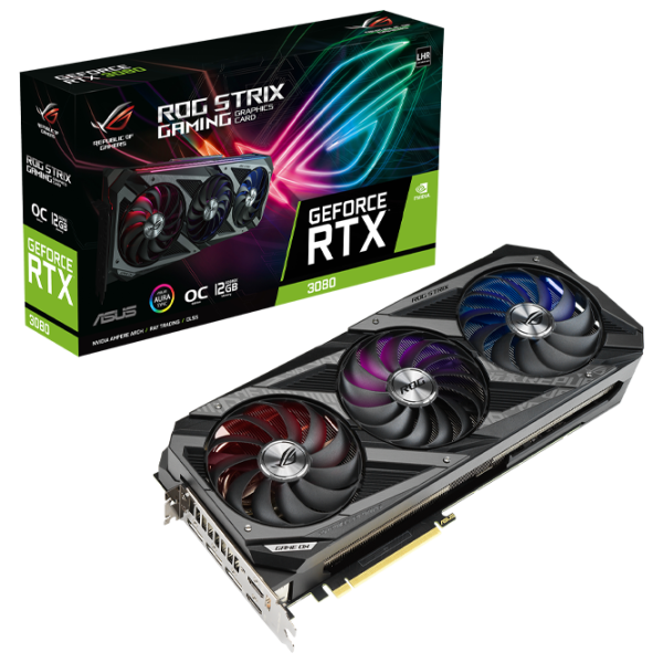 Видеокарта Asus RTX 3080 ROG Strix Gaming OC PCI Express x16 4.0 / 12 ГБ photo 7 Видеокарта Asus RTX 3080 ROG Strix Gaming OC PCI Express x16 4.0 / 12 ГБ photo 7