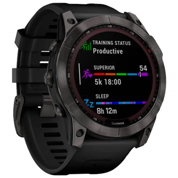Умные часы Garmin Fenix 7X Sapphire Solar 1.3"/ 33 мм/ Черный - Чёрный/ 010-02541-23 photo 2