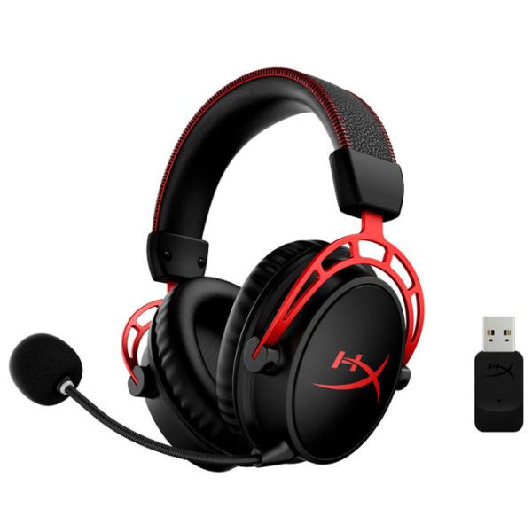 Наушники HyperX Cloud Alpha Красный Черный Беспроводные/ Игровой photo 2