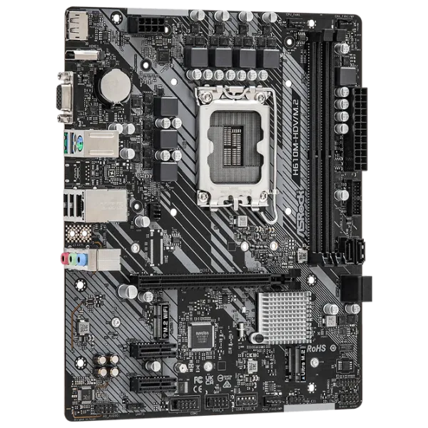 Материнская плата ASRock H610M-HDV/ M.2 mATX/ Intel H610 photo 2