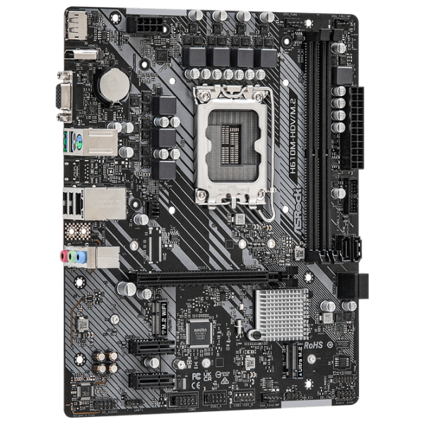 Материнская плата ASRock H610M-HDV/ M.2 mATX/ Intel H610 photo 2