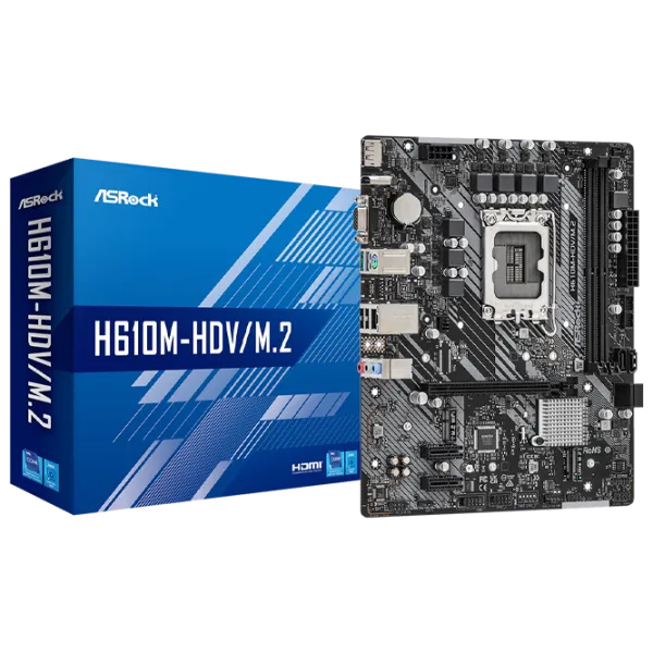 Материнская плата ASRock H610M-HDV/ M.2 mATX/ Intel H610 photo 5
