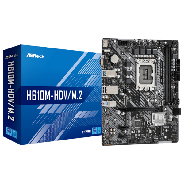 Материнская плата ASRock H610M-HDV/ M.2 mATX/ Intel H610 photo 5