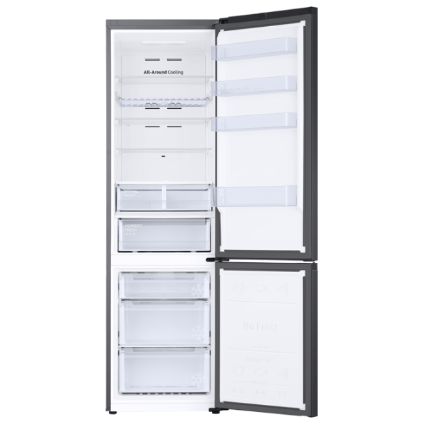Frigider Samsung RB38T679FB1/UA cu congelator jos 385 l / 203 cm / Black photo 4 Frigider Samsung RB38T679FB1/UA cu congelator jos 385 l / 203 cm / Black photo 4
