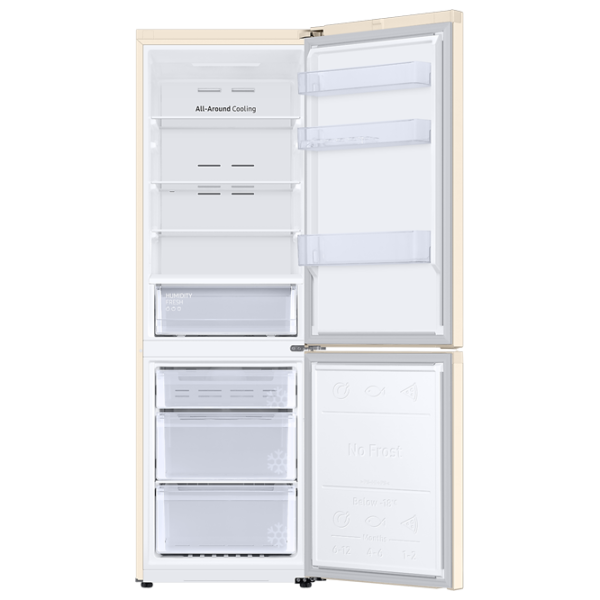 Frigider Samsung RB34T600FEL/UA cu congelator jos 340 l / 185.3 cm / Beige photo 5