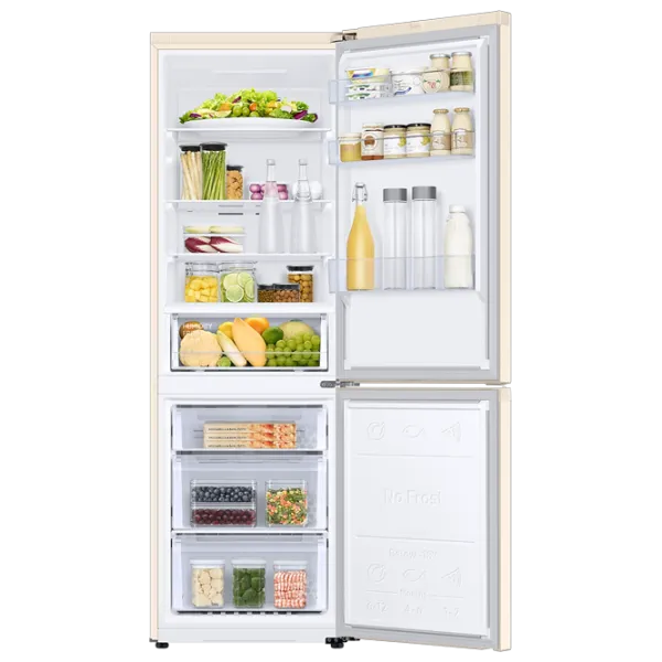 Frigider Samsung RB34T600FEL/UA cu congelator jos 340 l / 185.3 cm / Beige photo 6