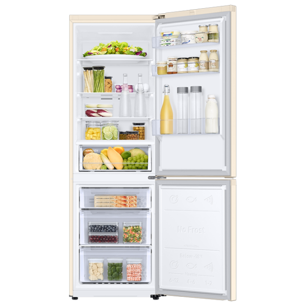 Frigider Samsung RB34T600FEL/UA cu congelator jos 340 l / 185.3 cm / Beige photo 6
