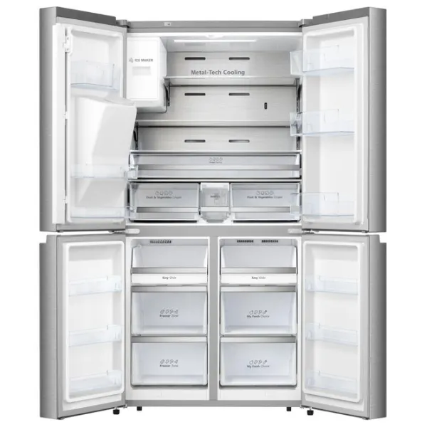 Frigider Hisense RQ760N4AIF cu congelator jos 585 l / 178.5 cm / Inox photo 4