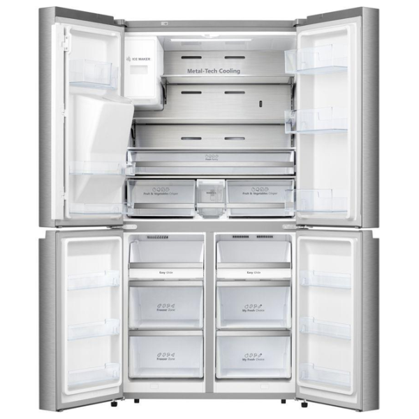 Frigider Hisense RQ760N4AIF cu congelator jos 585 l / 178.5 cm / Inox photo 4