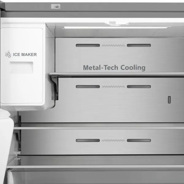 Frigider Hisense RQ760N4AIF cu congelator jos 585 l / 178.5 cm / Inox photo 6
