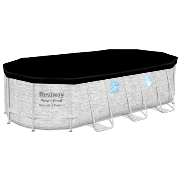 Piscină Bestway 56716BW 13430 l/ Cu cadru/ Gray photo 2