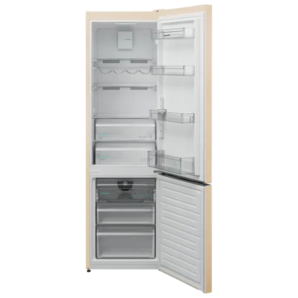 Frigider SHARP SJ-BA05DMXJE-EU cu congelator jos 270 l / 180 cm / Beige photo 2