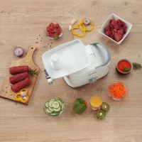 Mașină de tocat carne Gorenje MG1802SJW 1800 W/ 2.1 kg/ min/ White photo 6