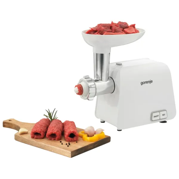 Mașină de tocat carne Gorenje MG1602W 1600 W/ 1.9 kg/ min/ White photo 3