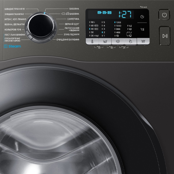 Стиральная машина Samsung WW80AAS22AX/UA 8 кг / 1200 об/мин / Серый photo 7