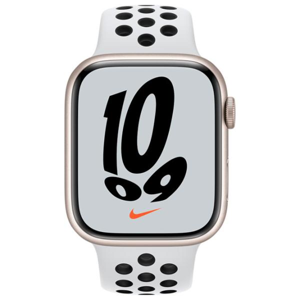 Ceas inteligent Apple Watch Series 7 Nike MKNA3/ Starlight photo 2