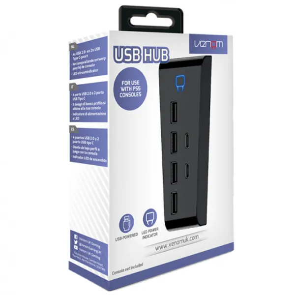 USB Hub Venom VS5006 PlayStation 5/ Black photo 8