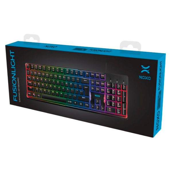 Tastatură NOXO Fusionlight Cu fir/ Black photo 5