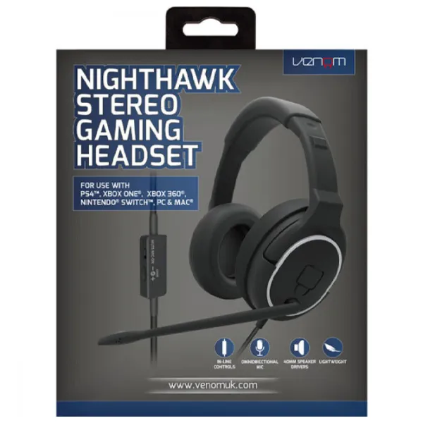Наушники Venom Nighthawk VS2855 Черный Проводная/ Игровой photo 3