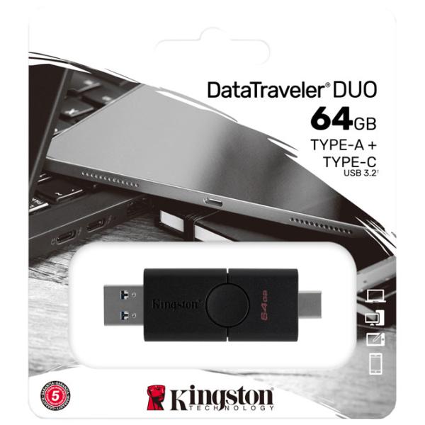 Kingston DataTravel Duo 64 ГБ Черный photo 3